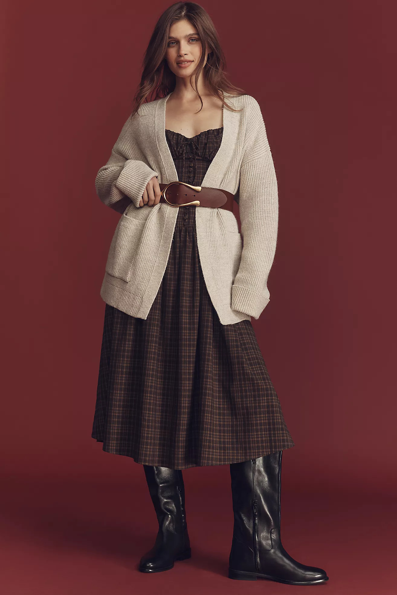 By Anthropologie Cozy Oversized Cardigan Sweater | Anthropologie (US)