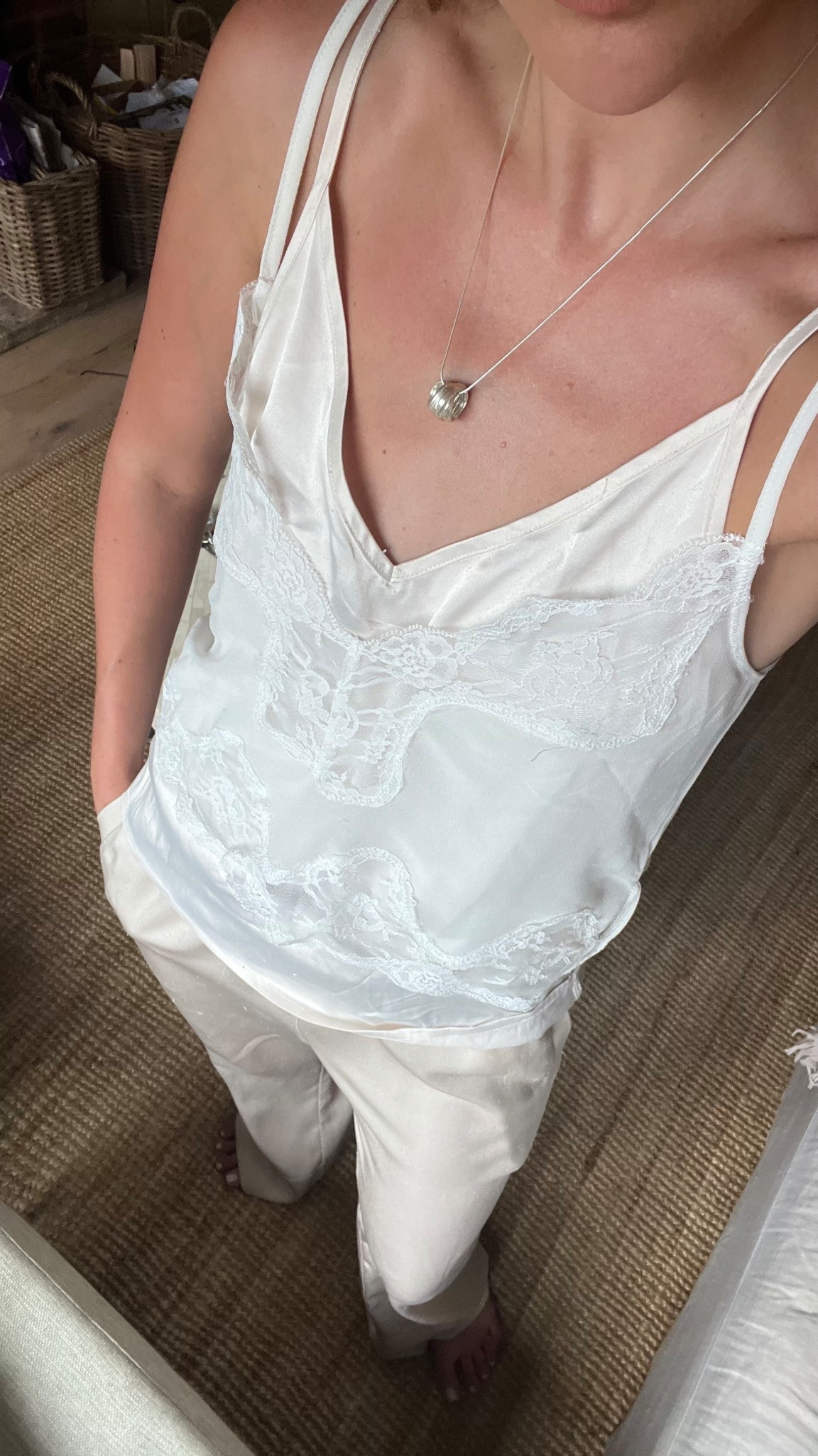 Layering lace and silk camis is my new obsession

Silk camisole, lace camisole, satin camisole, satin trousers, silk trousers, summer trousers, summer tops, shell necklace, silver necklaces, summer necklaces 

#LTKluxury #LTKdatenight #LTKsummer