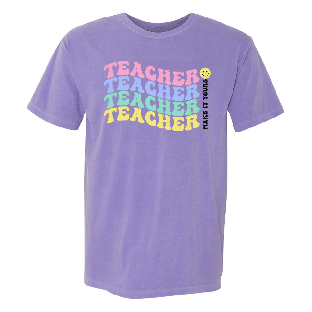 Make It Yours™ 'Retro Teacher' T-Shirt | United Monograms