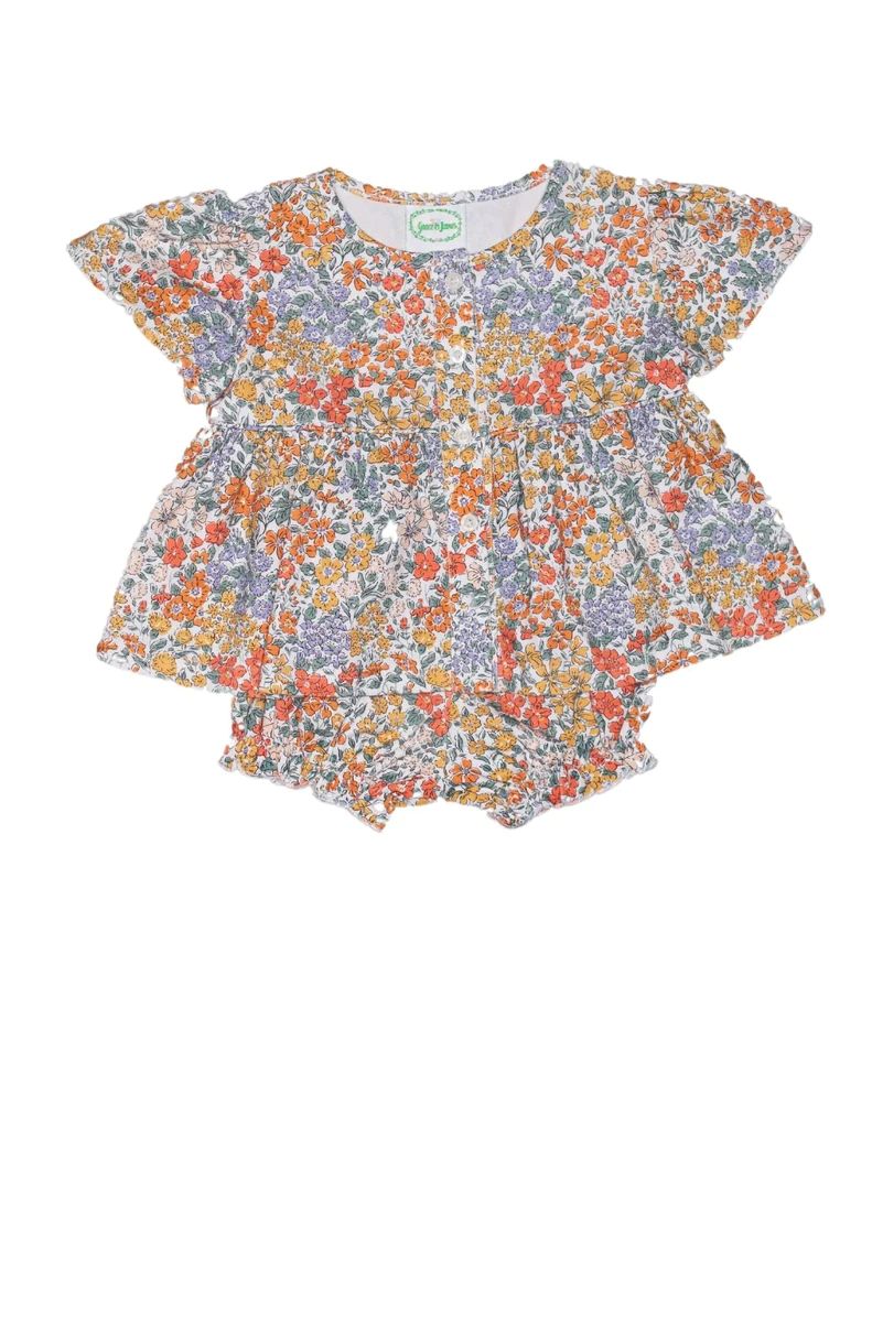 Harper Floral Diaper Set | Grace and James Kids