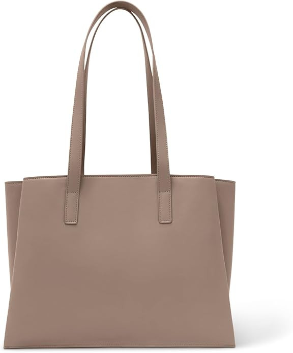 Work Tote Bags for Women 14 Inch - Work Bag Laptop Bag with Zip Compartments - Large PU Leather O... | Amazon (US)