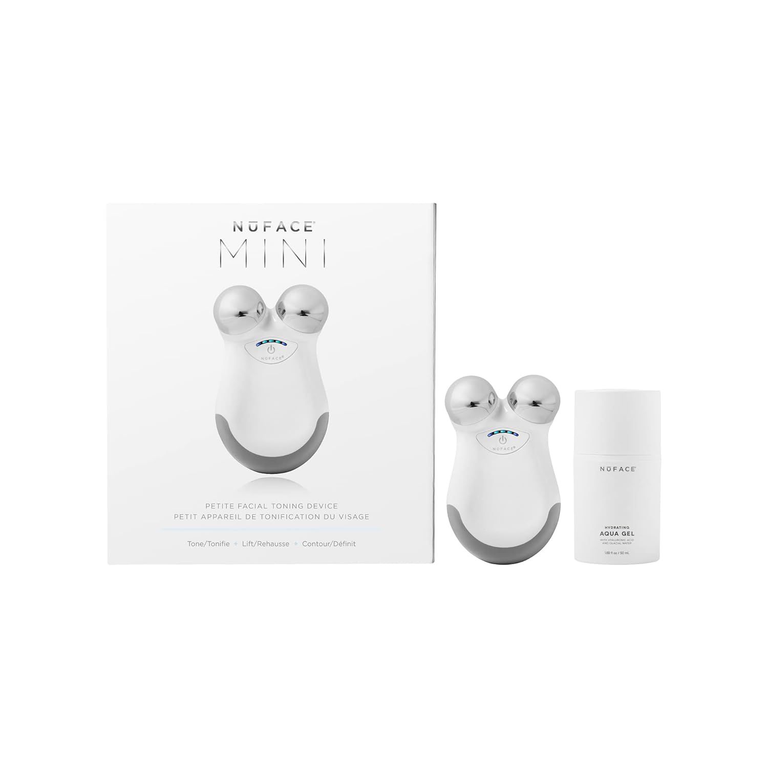 NuFACE Mini Starter Kit – Mini Microcurrent Facial Toning Device with Hydrating Aqua Gel Activa... | Amazon (US)