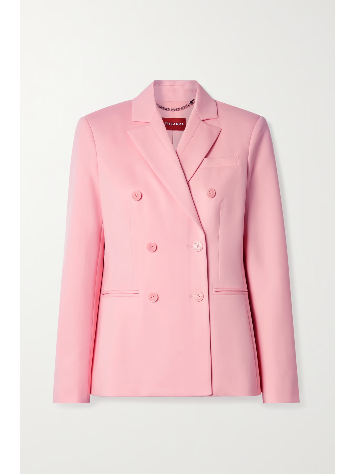 Altuzarra - Ana Double-breasted Wool-blend Blazer - Pink | NET-A-PORTER (US)