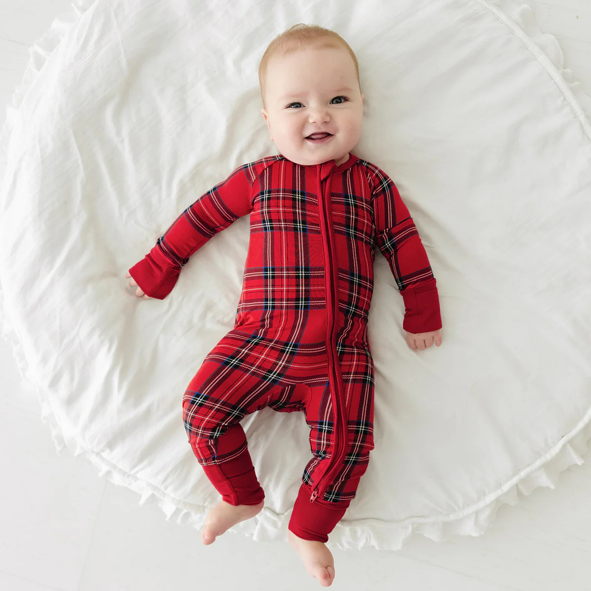 Holiday Plaid Zippy | Little Sleepies
