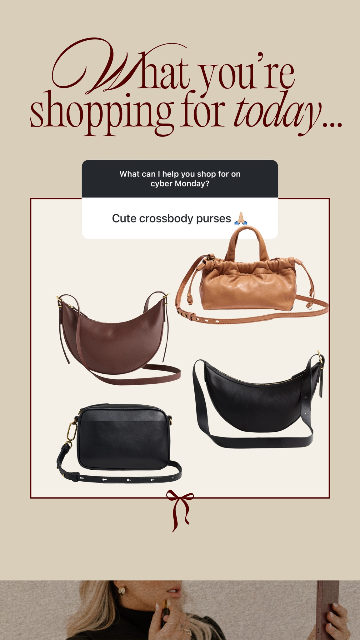 Cute crossbody bags on sale for cyber Monday! Use code MADEBETTER #cyber #monday #sale 

#LTKSaleAlert #LTKMidsize #LTKCyberWeek