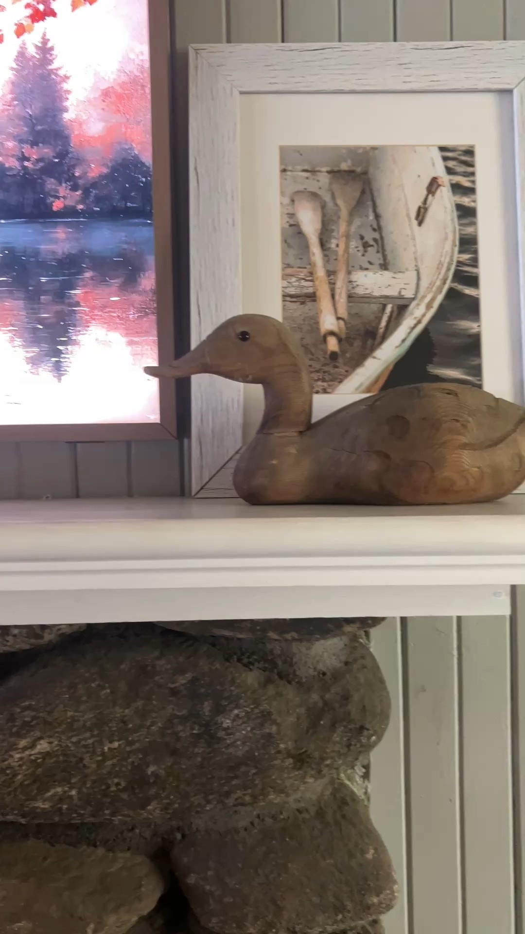 What every single person noticed at our cabin this weekend!  Not the foliage outside the windows but the new frame tv in our living room!  #football #artondisplay 

#LTKSeasonal #LTKHome #LTKMens