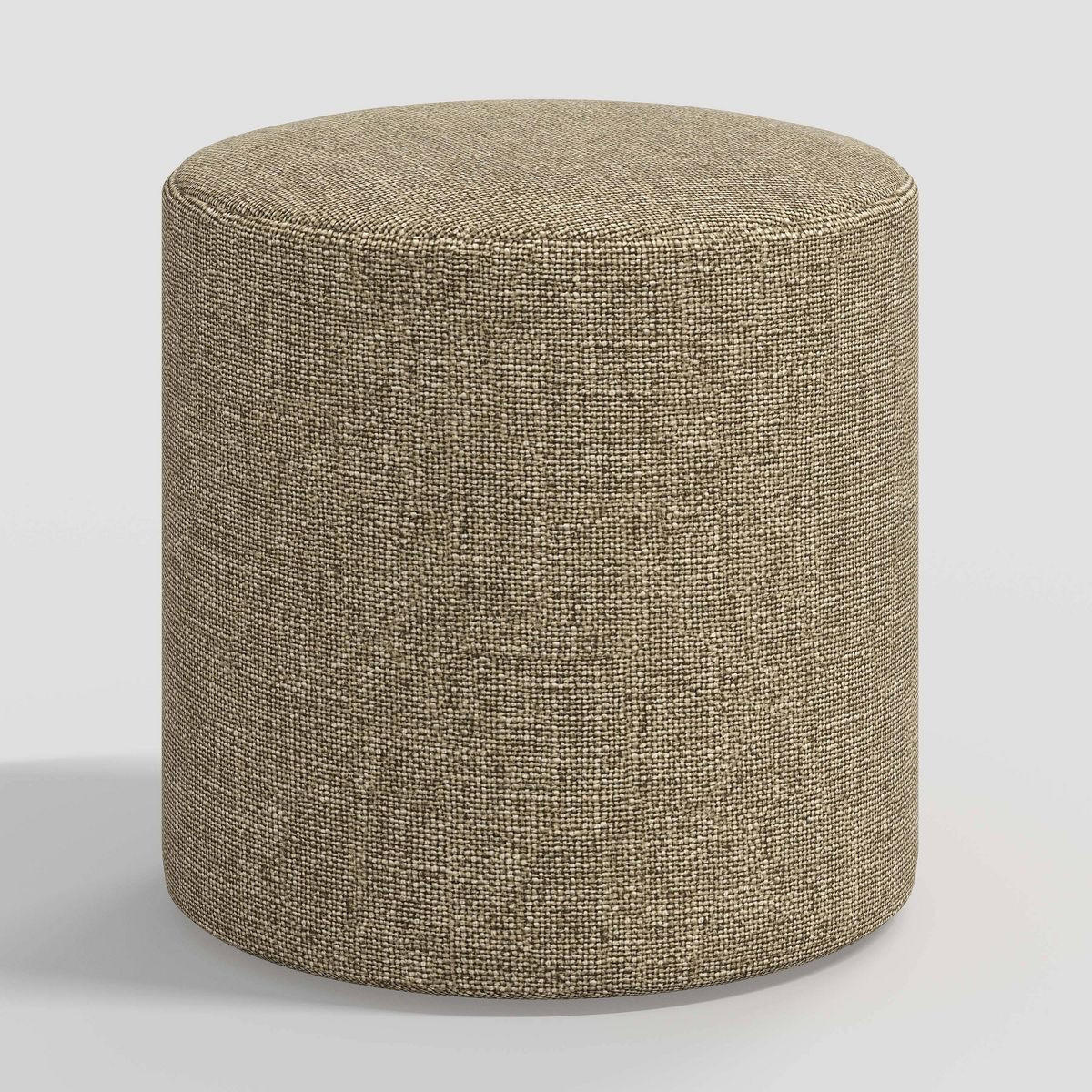 Round Thalia Ottoman in Textured Linen Zuma Beige - Threshold™ | Target