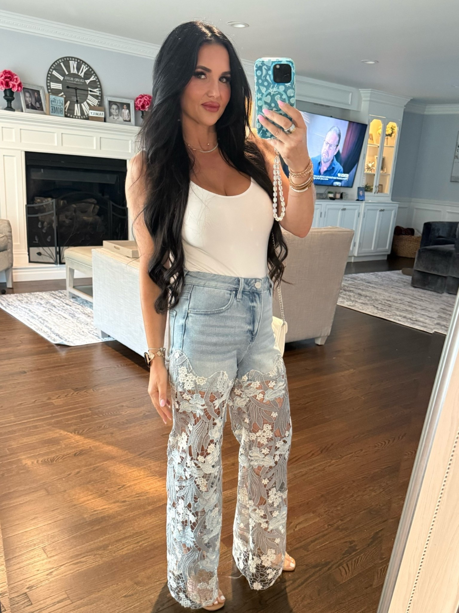 These jeans!! I’m wearing a size 25. They are very stretchy, could have sized down.

#LTKootd #LTKPetite