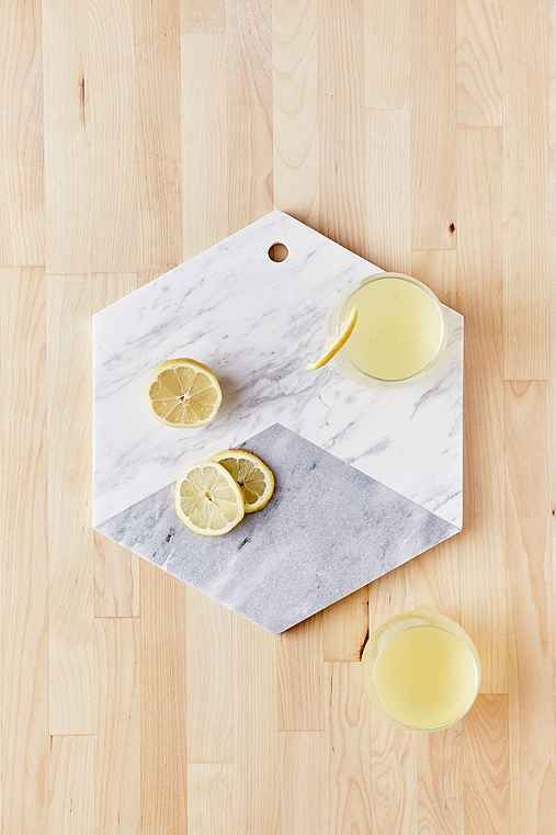 Marble Hexagon Cutting Board,WHITE,ONE SIZE | Urban Outfitters US