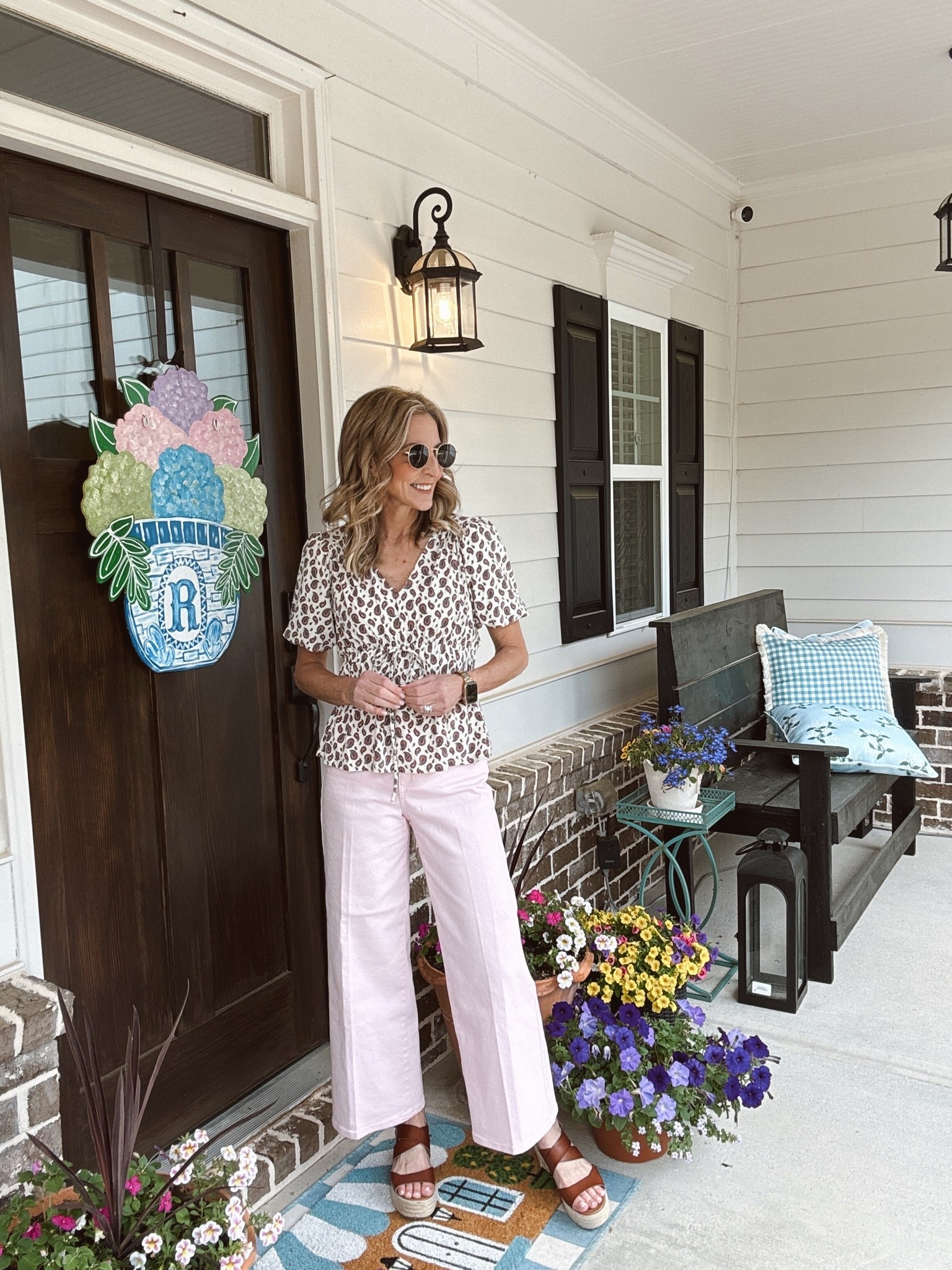 These pink jeans have been restocked. Probably a pair of my very favorites.  Wearing my true size.