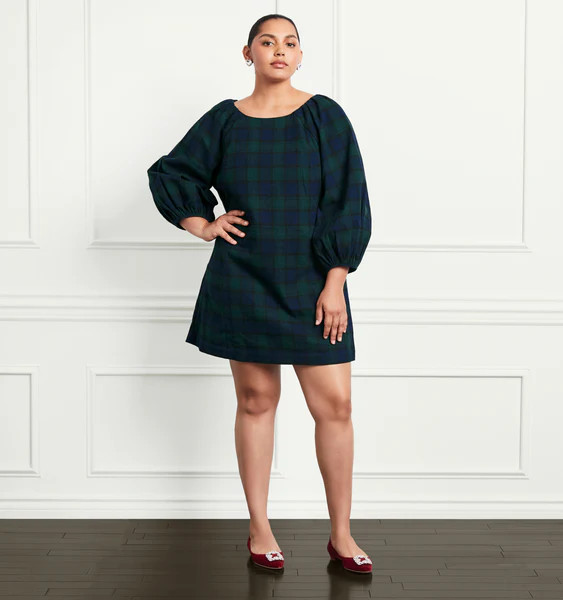 The Araminta Dress - Blackwatch Tartan | Hill House Home