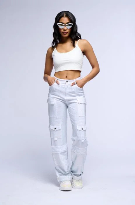 VICIOUSNESS FAUX LEATHER CROPPED TANK IN WHITE | AKIRA