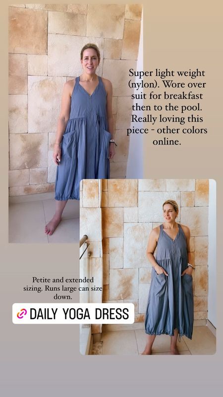 Resort wear

Light weight and easy dress. Great for traveling, folds very small. Runs large can size down. 

Anthropologie daily practice dress 

#poolstyle #vacationdress #dress #casualdress #anthro



#LTKover40 #LTKtravel #LTKswim