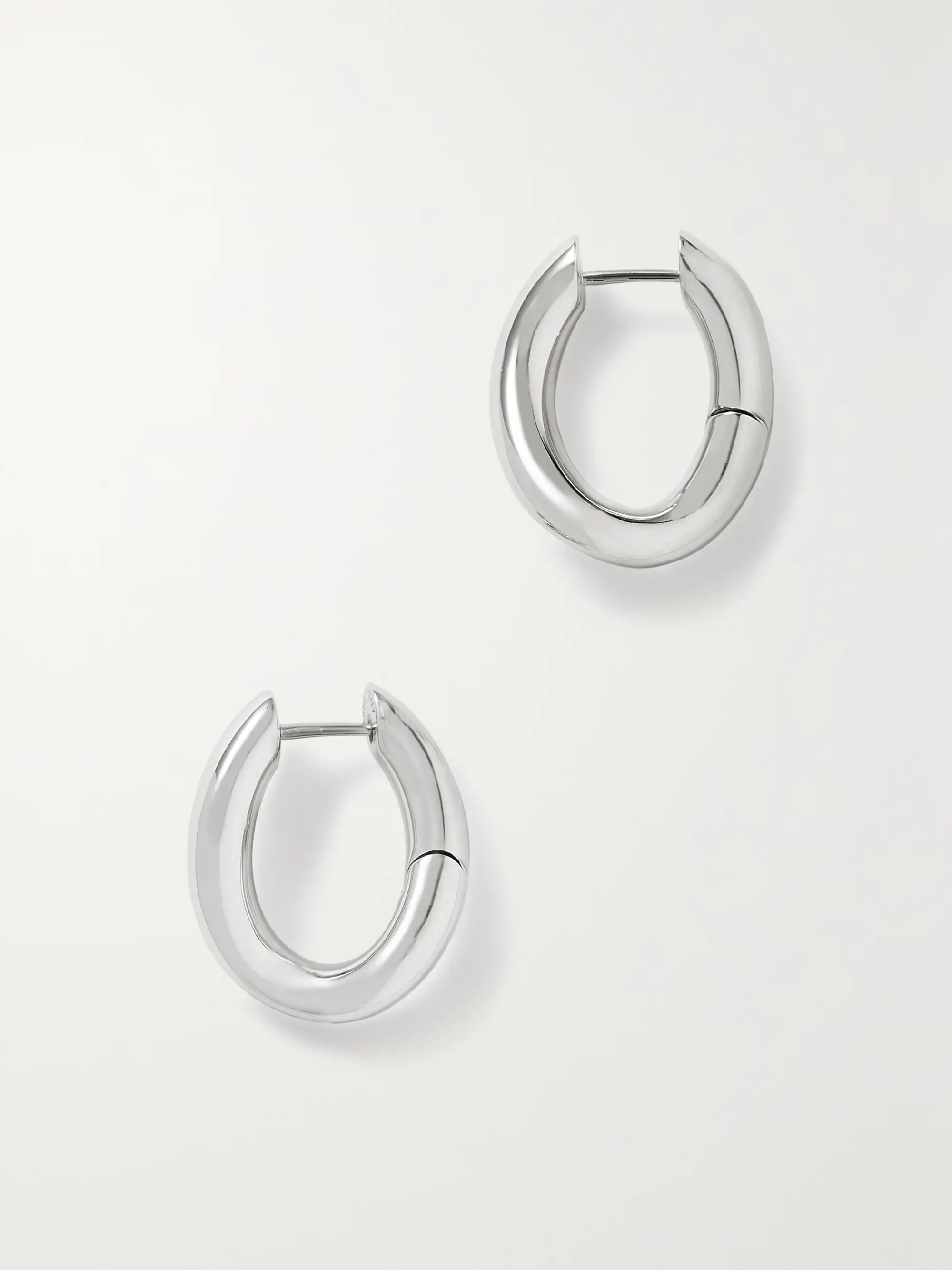 Loop XS silver-tone hoop earrings | NET-A-PORTER (US)