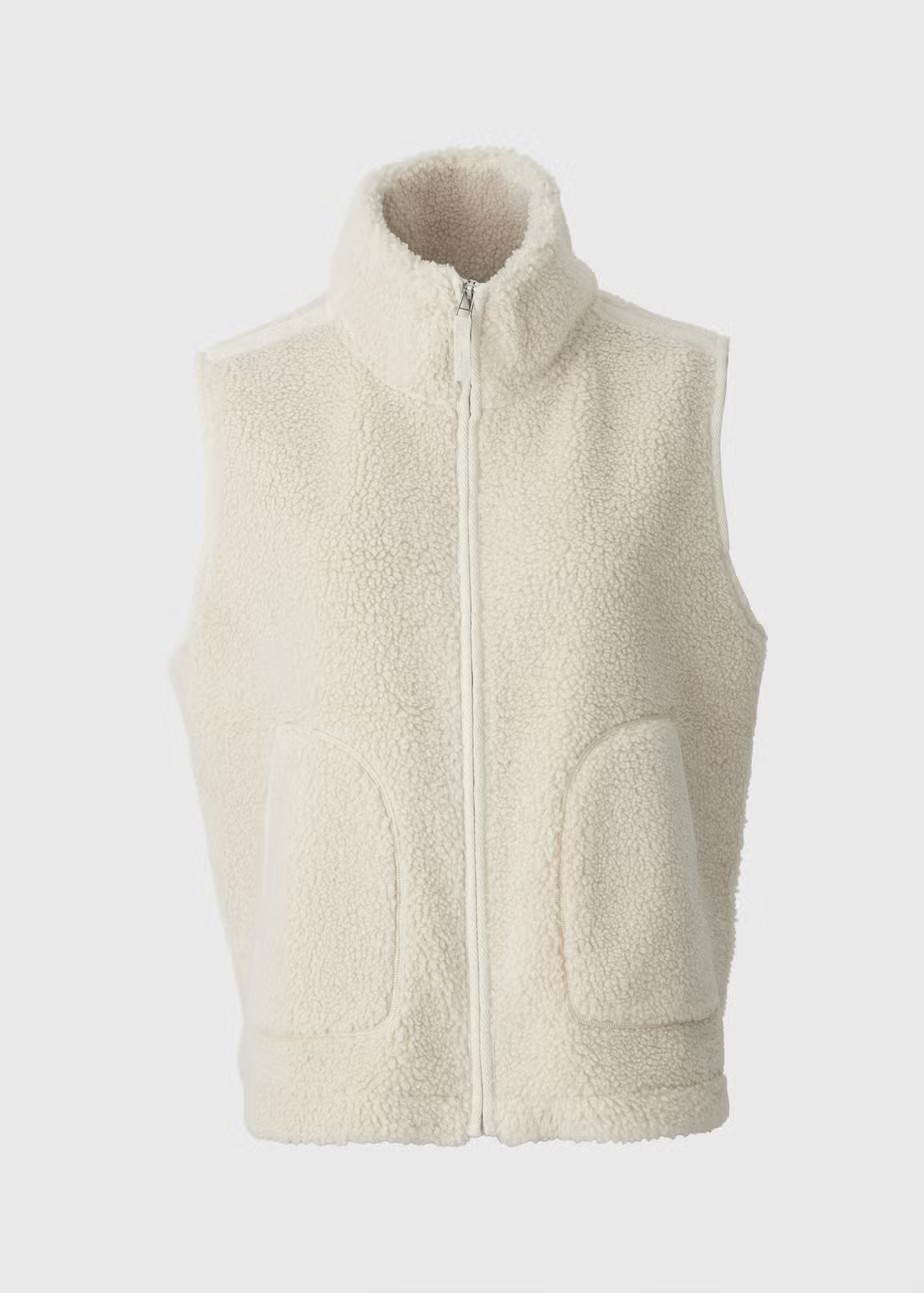 Cream Borg Gilet | Matalan (UK)
