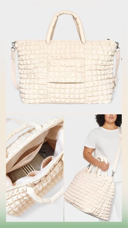 I need another Weekender Bag Like I need a hole in the head but this Puffy Neutral One from Target is SO CUTE! Perfect for all your spring break, summer break, sleepovers, weekend adventure, wanderlusting travels  

#LTKxTarget #LTKtravel #LTKfindsunder50