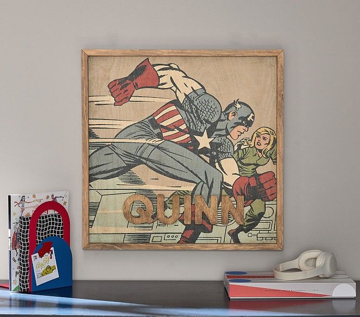 Marvel's Captain America Wall Art | Pottery Barn Kids