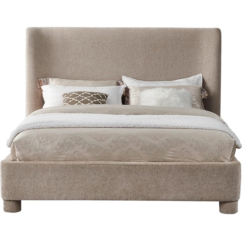 Hridhaan Upholstered Unfinished Wingback Bed | Wayfair North America