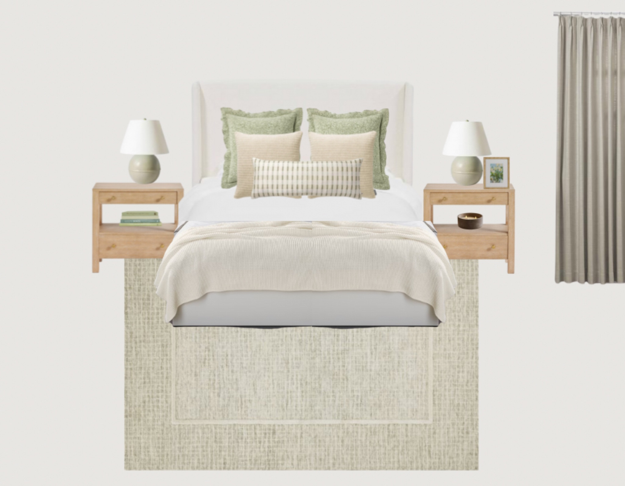 Green bedroom, cottage style, southern interiors 

#LTKhome