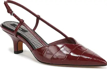 Vince Levvy Slingback Pointed Toe Kitten Heel Pump (Women) | Nordstrom | Nordstrom