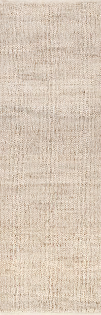 Natural Perfect Handwoven Jute-Blend 2' 6" x 10' Area Rug | Rugs USA