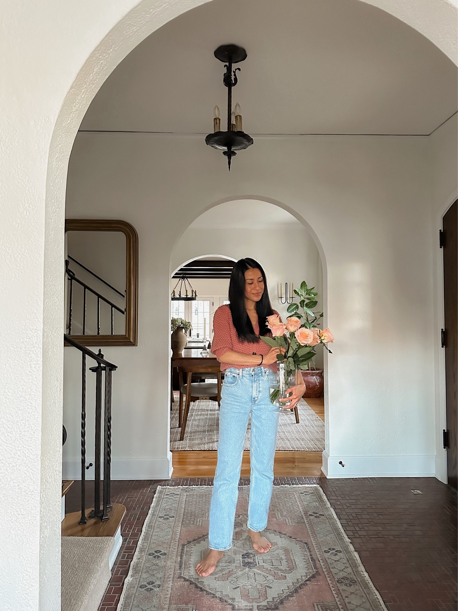 Saw that my light wash high rise 90’s straight jeans are back online again. The fit is very flattering and perfect for the cooler temps ahead. 

- I’m 5’2” and wearing size 23 short

#LTKPetite #LTKSaleAlert