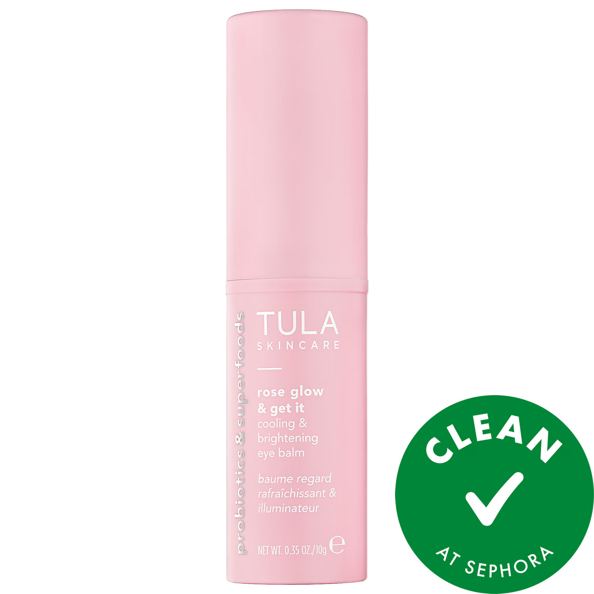 TULA Skincare Rose Glow + Get It Cooling & Brightening Eye Balm 0.35 oz / 10 g | Sephora (US)