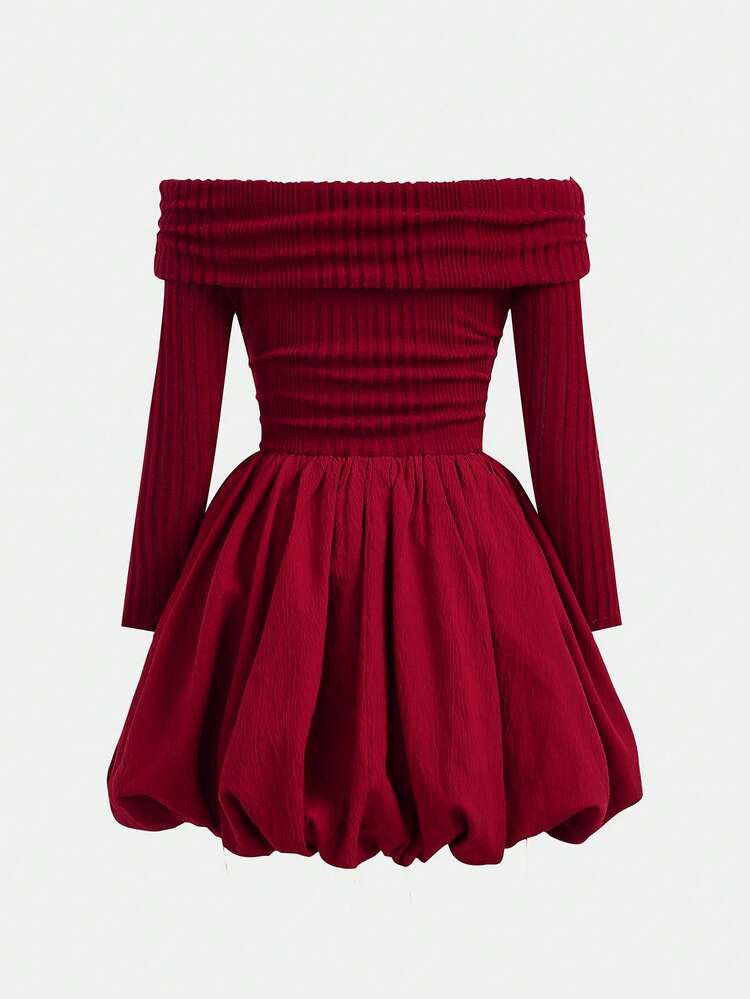 in Burgundy Tween Girls Dresses | SHEIN