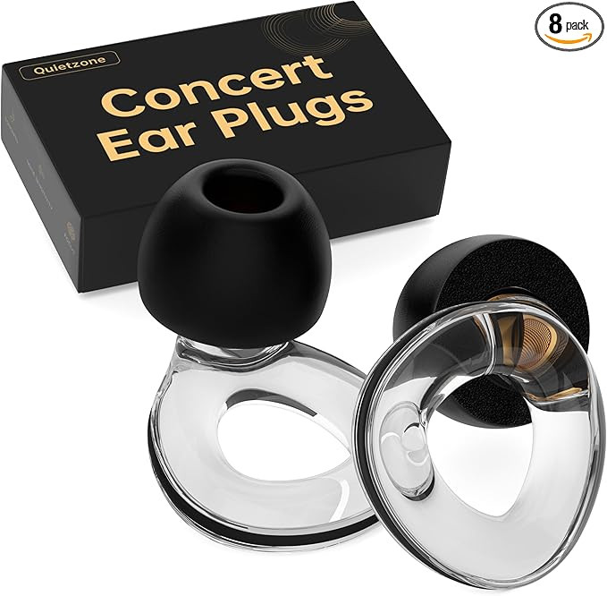 Ear Plugs for Concerts, QuietZone High Fidelity Hearing Protection for Concerts and Musicians, Re... | Amazon (US)