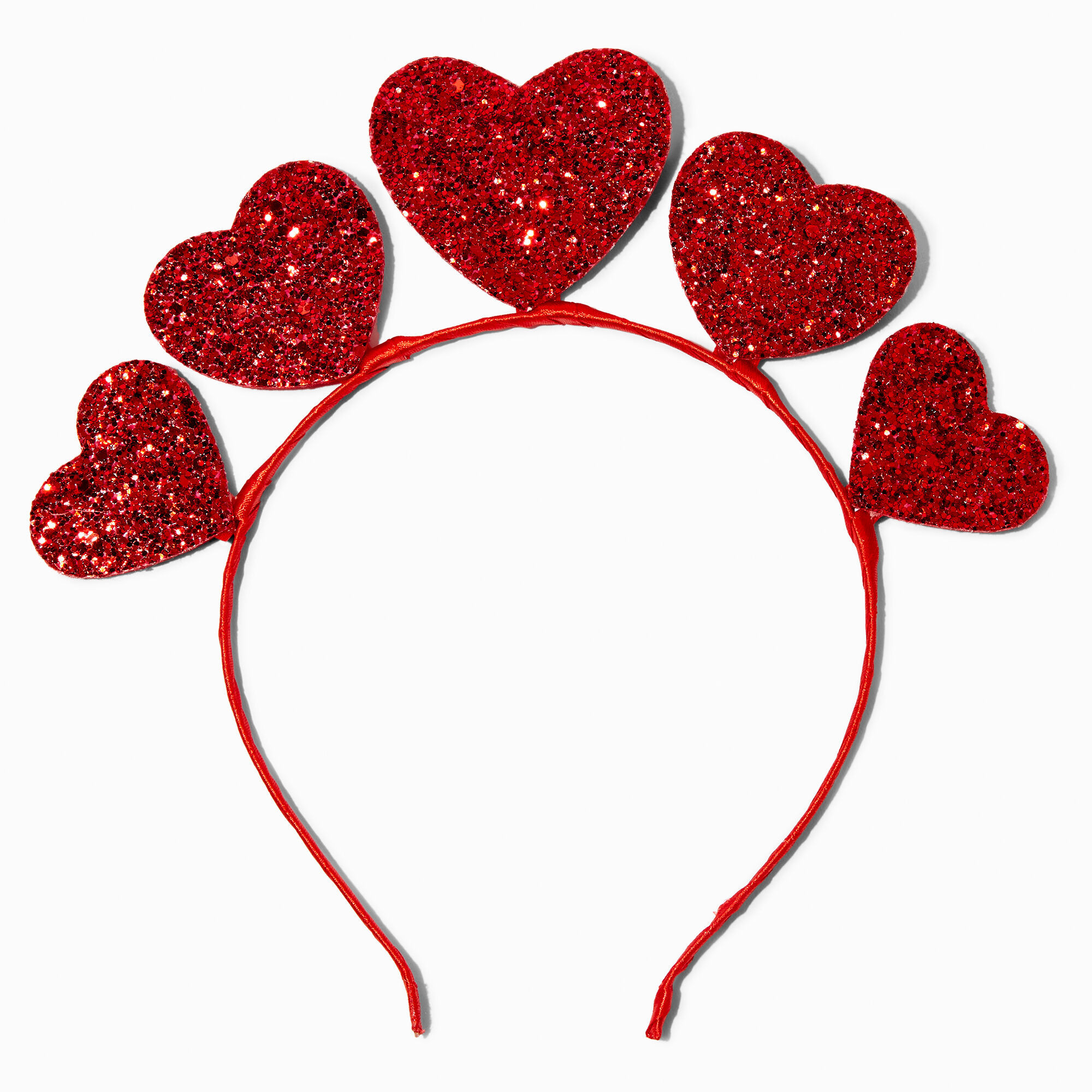 Valentine's Day Glitter Hearts Tiara Headband | Claire's (US)