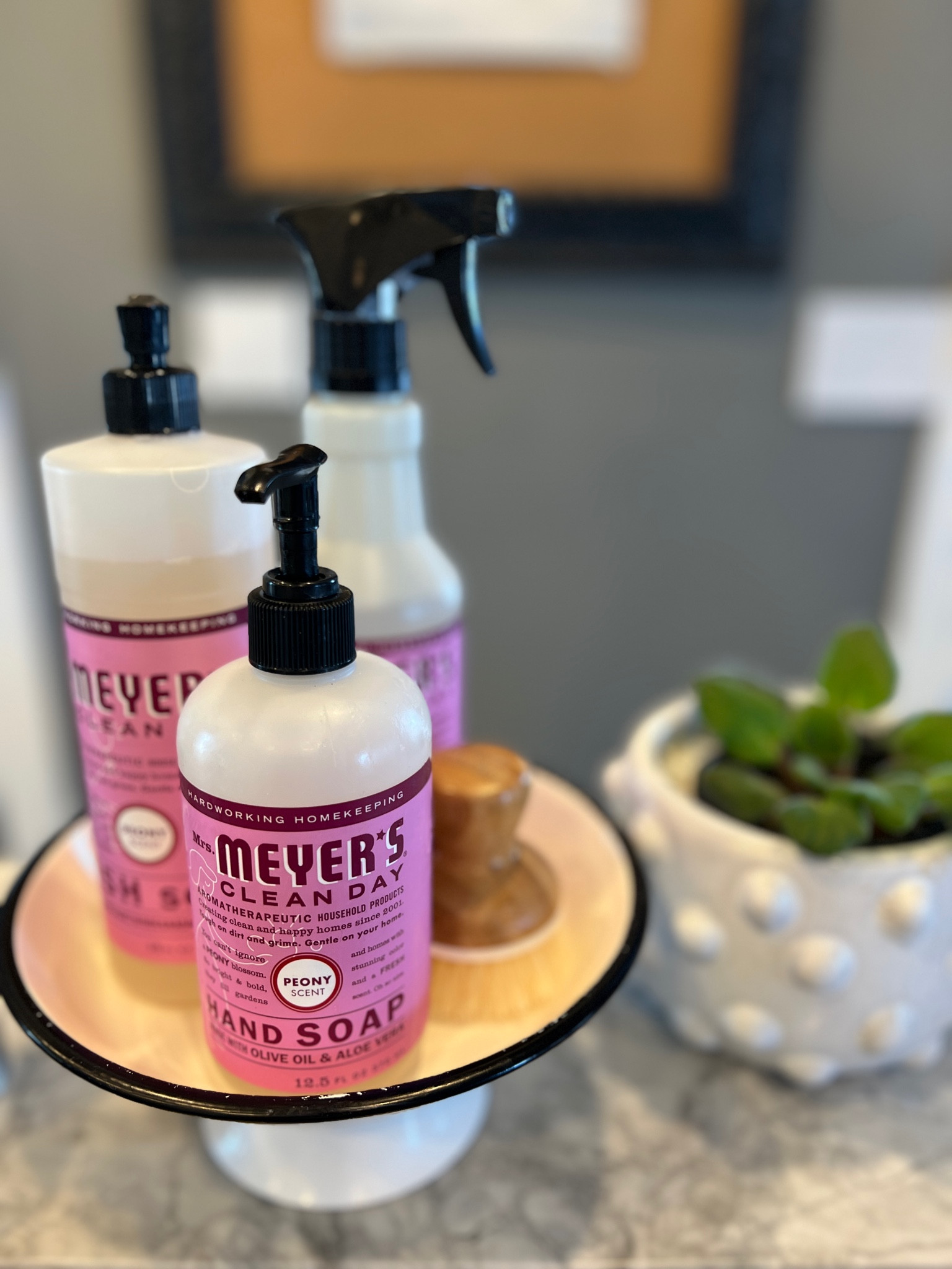 Add a a little Spring to your Kitchen counter..

Meyers pink peonies  country spray, dish soap and hand soap.

Under $5 each 
And smells like spring 

Great gift idea

#LTKhome