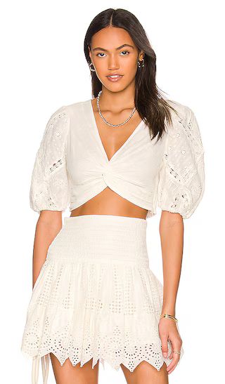 Ruby Crop Top in Off White | Revolve Clothing (Global)