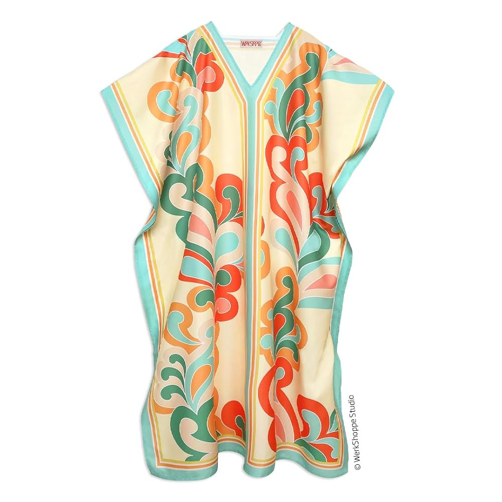 Paisley Pop Caftan Beach and Pool Coverup | Amazon (US)
