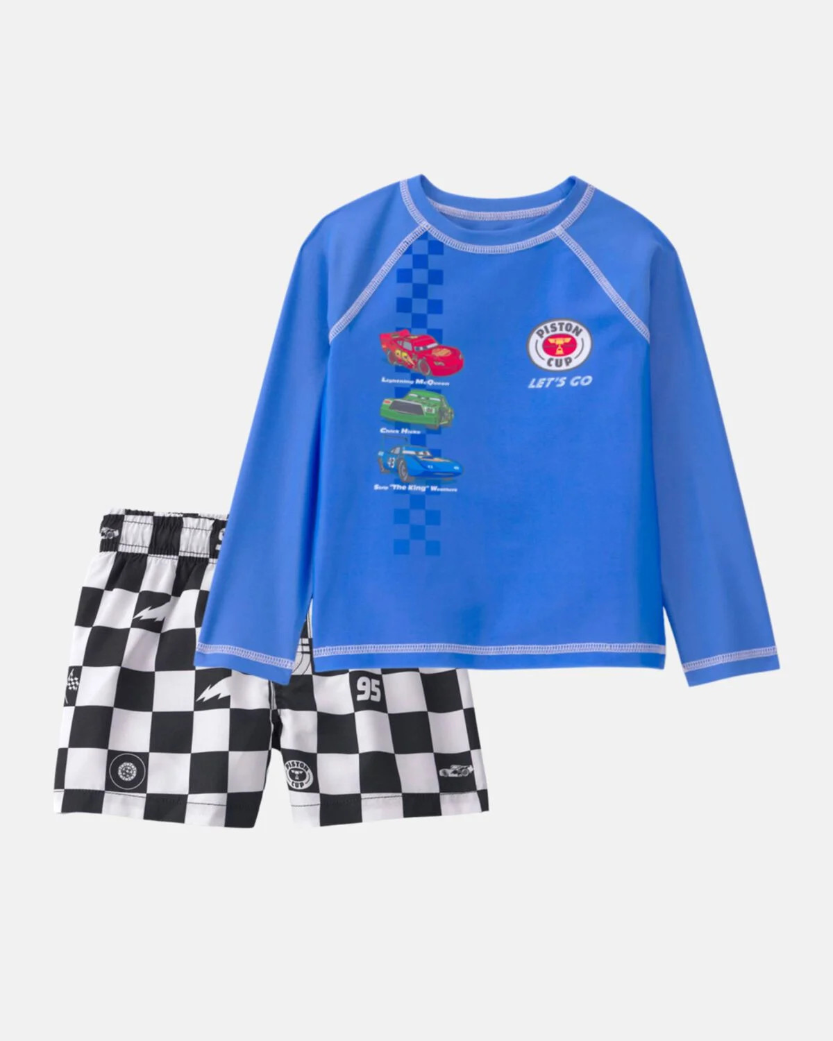 Toddler Boy 2-Piece \u00a9Disney/Pixar Cars Rashguard & Swim Trunk Set - Blue | Carter's Inc