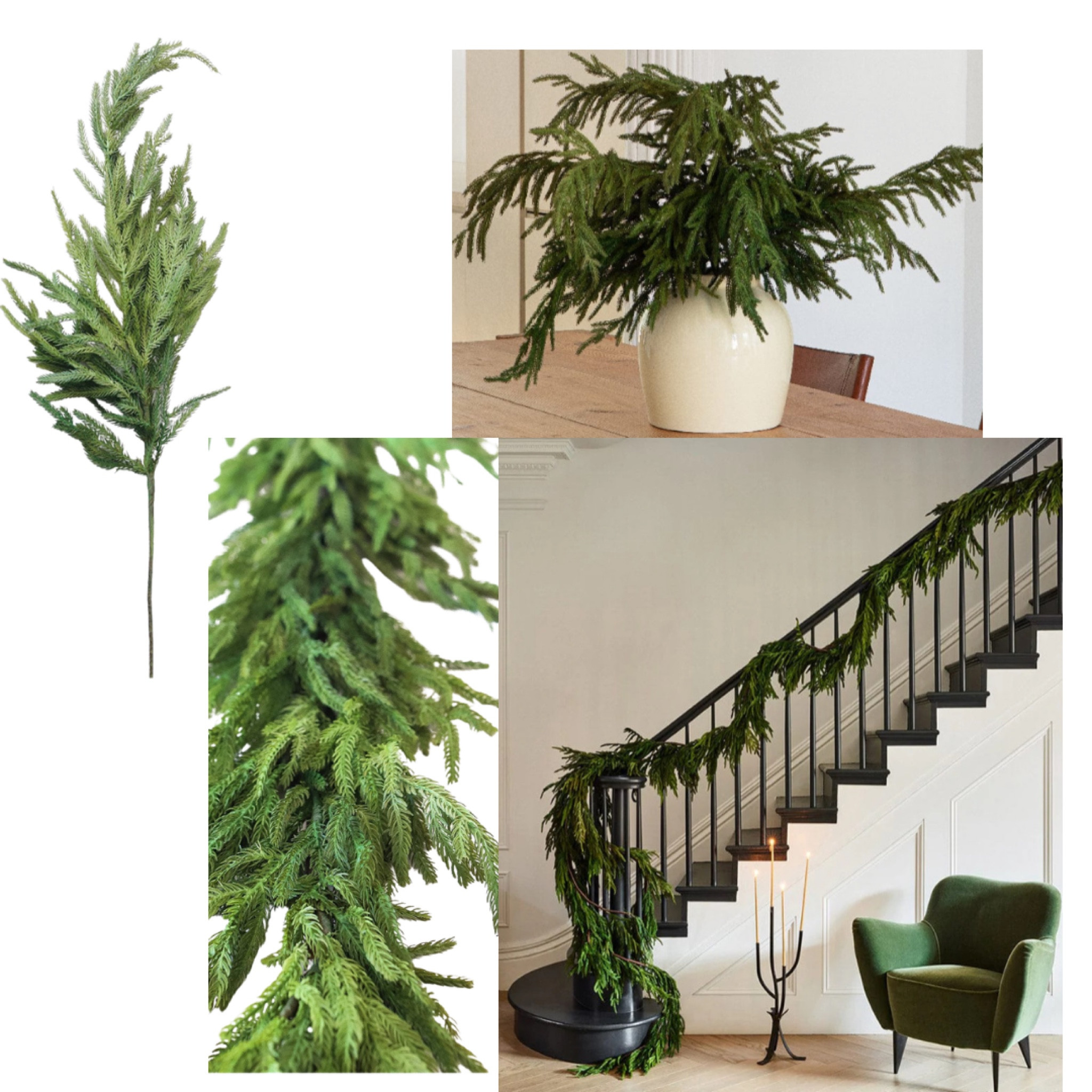 Afloral Norfolk Real Touch Pine
#garland
#stems
#wreath

#LTKSeasonal #LTKHoliday #LTKhome