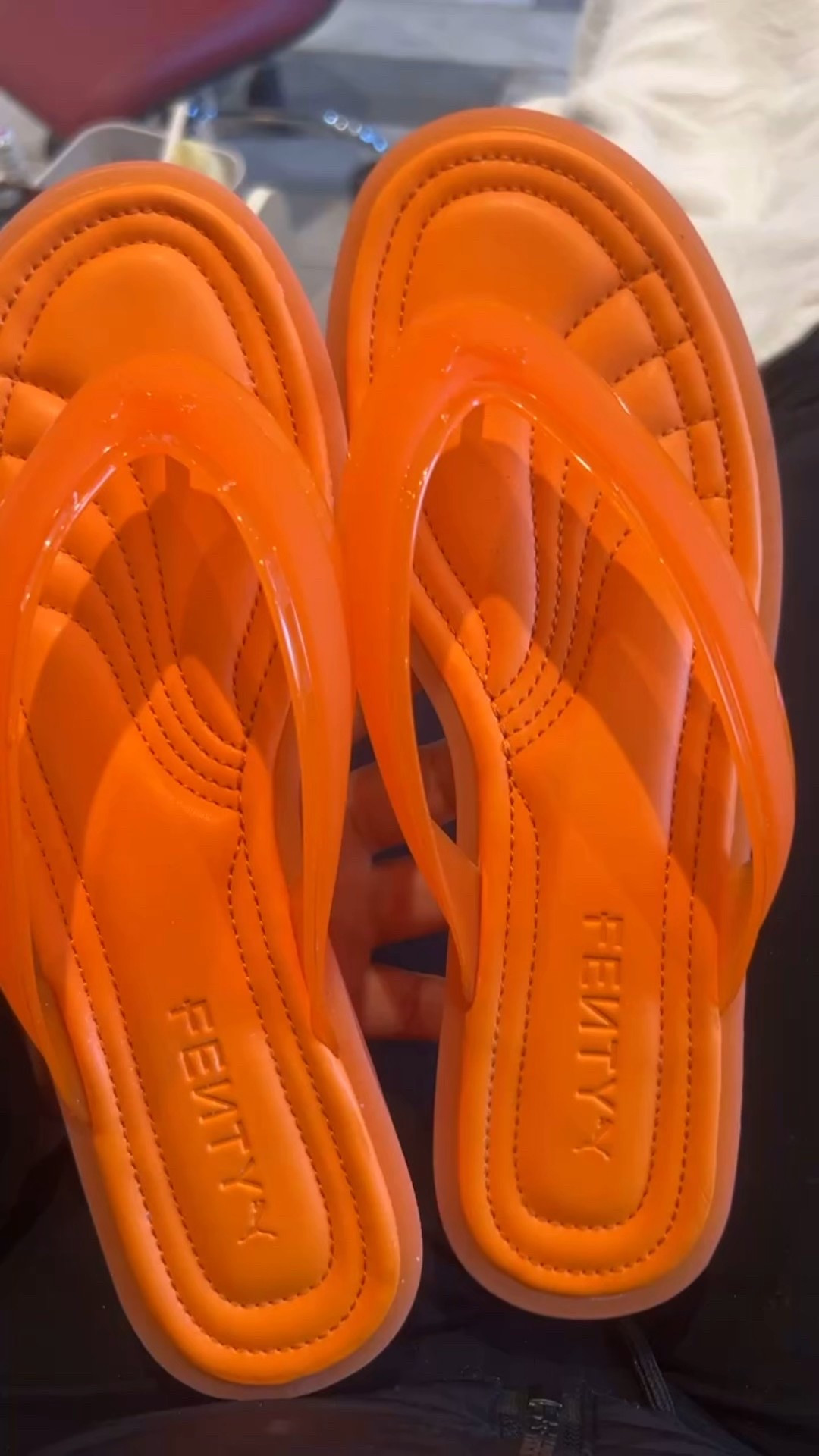 Brought my babies today!😍 Getting My Birthday Pedicure!!FENTY X PUMA Cat Cleets!🩴🧡

#LTKdayinmylife #LTKBeauty #LTKselfcare