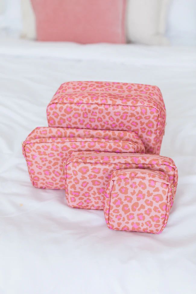 Catwalk Couture 4 Piece Cosmetic Bags Set | Pink Lily