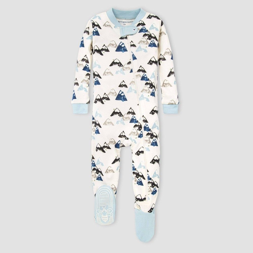 Burt's Bees Baby® Baby Boys' Organic Cotton Mountain Footed Pajama - | Target