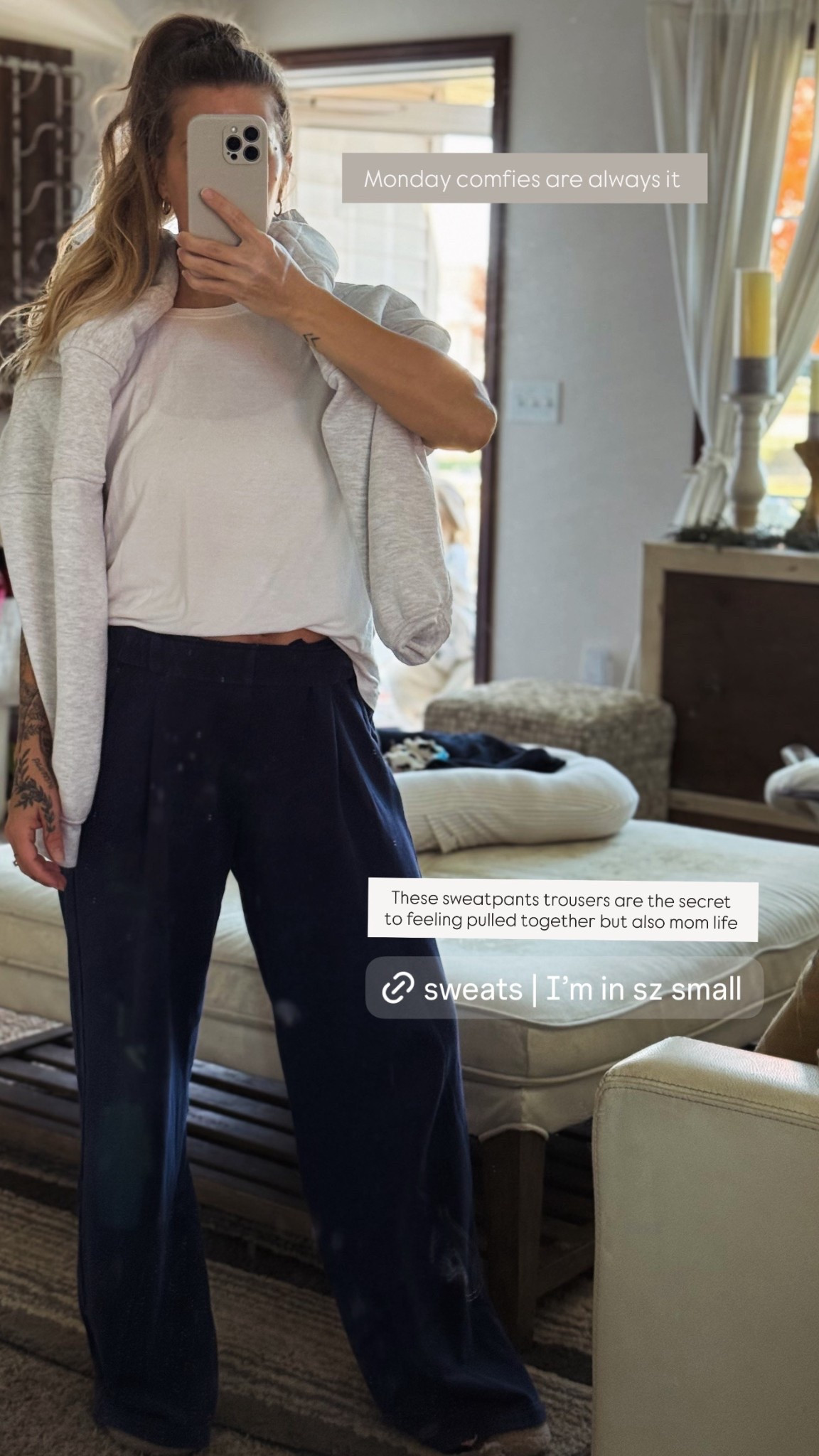 Trouser sweatpants! I have 3 pairs wearing size small. Cozy comfy and onsale! 

#LTKSaleAlert #LTKFindsUnder50 #LTKFamily