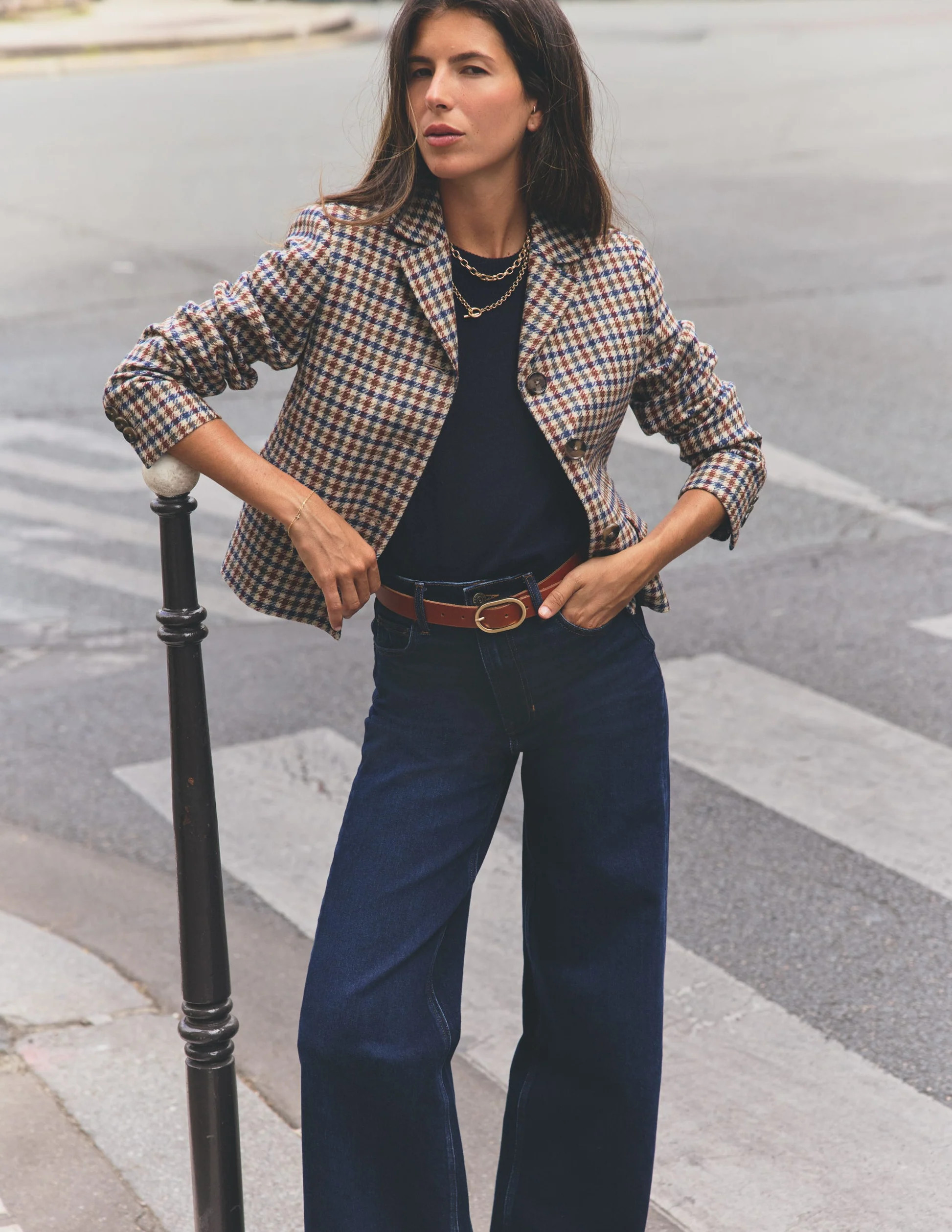 Ivory, Blue and Maroon Check | Boden (US)