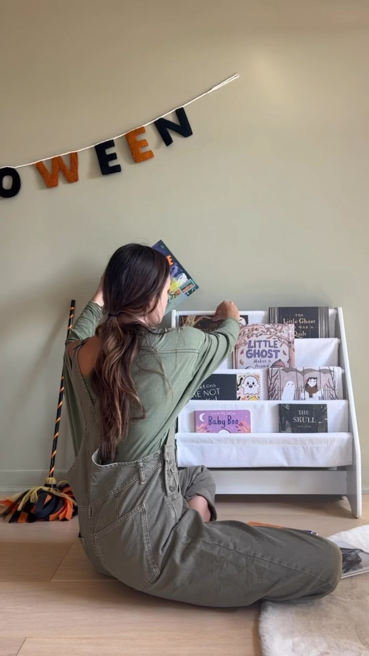 Putting together a spooky Halloween bookshelf for the kids! 

#LTKSeasonal #LTKHome #LTKHalloween