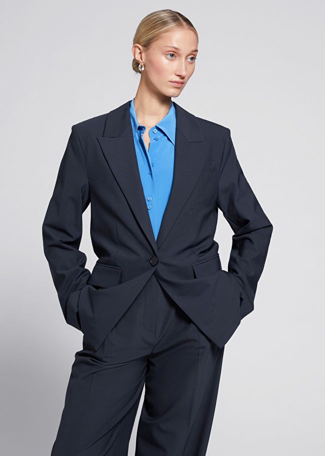 Relaxed Tailored Deep Cut Blazer | & Other Stories US