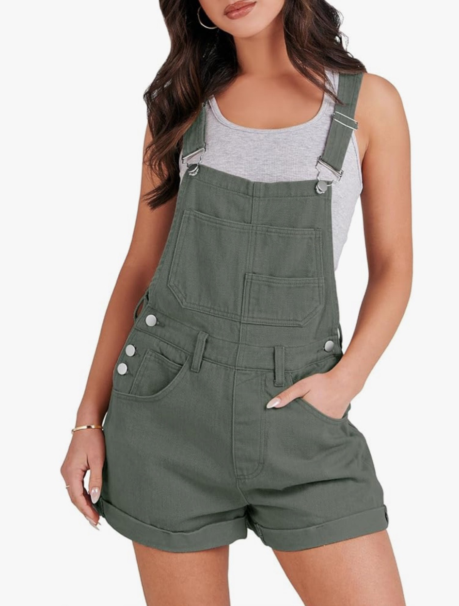 Overall shorts for Women Loose Fit  Bib Rompers

#summerrompers
#womensrompers
#springoutfits
#springfashion
#casualstyle


#LTKStyleTip #LTKSaleAlert #LTKSeasonal