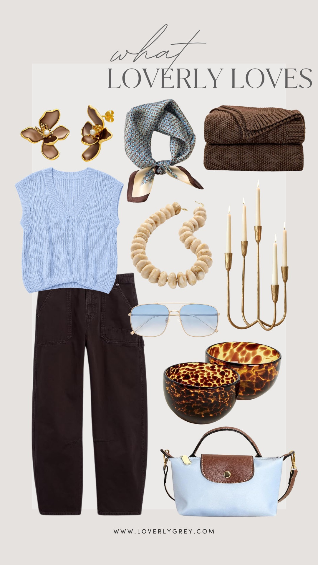 The blue and brown color palette is so pretty! Can't believe these are all Amazon finds.

Loverly grey, amazon fashion finds, pre fall home decor, affordable womens style, neutral capsule wardrobe 

 #LTKSeasonal #LTKHome #LTKWorkwear