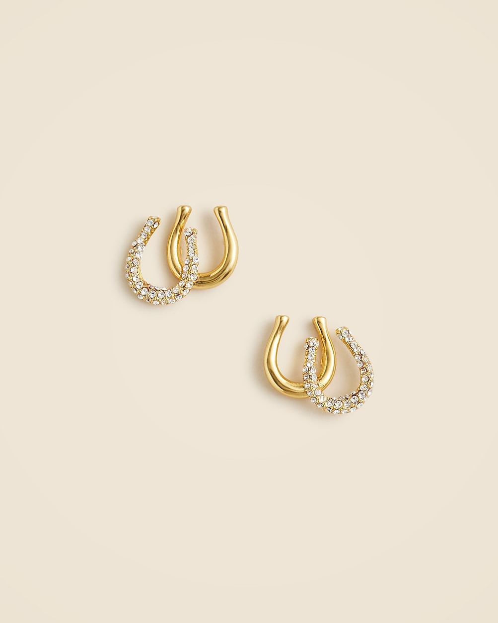 Horseshoe stud earrings | J. Crew US