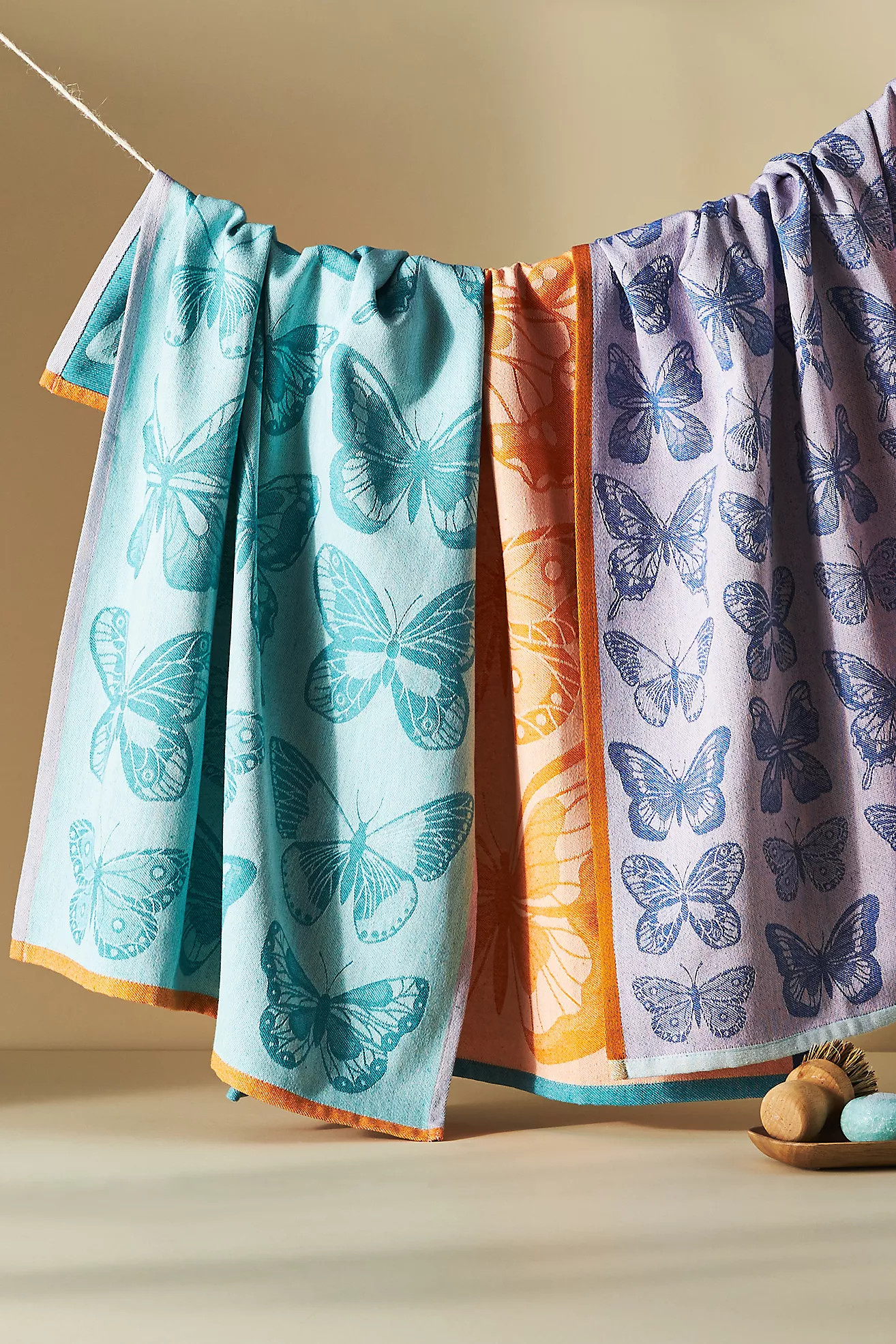 Butterfly Jacquard Dish Towels, Set of 3 | Anthropologie (US)