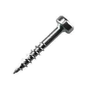 Kreg 1 in. Internal Square Coarse Zinc-Plated Steel Square-Head Square Pocket Hole Screws (100-Pa... | The Home Depot