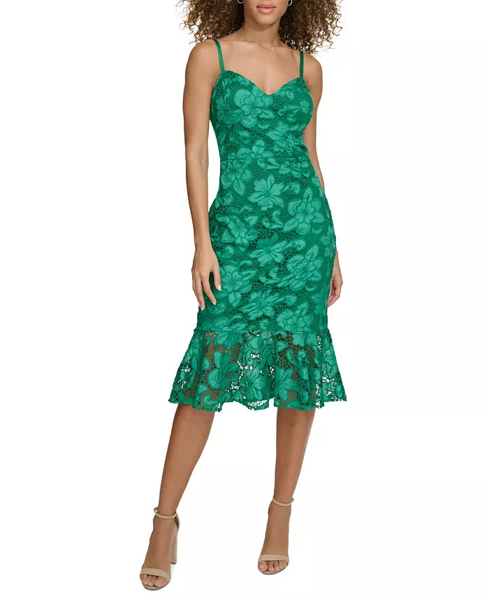 Siena Women's Lace Fit & Flare Dress - Macy's | Macy's