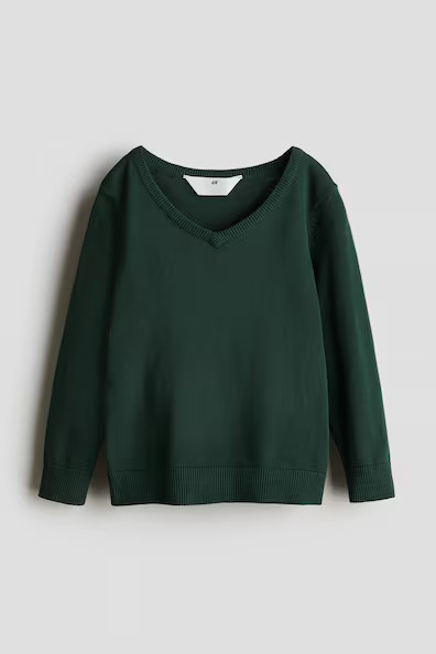 H & M - Knit Sweater - Dark Green | H&M (US + CA)