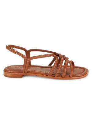 Schutz Octavia Gladiator Slingback Flat Sandals on SALE | Saks OFF 5TH | Saks Fifth Avenue OFF 5TH